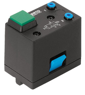 3/2 way valve with pushbutton